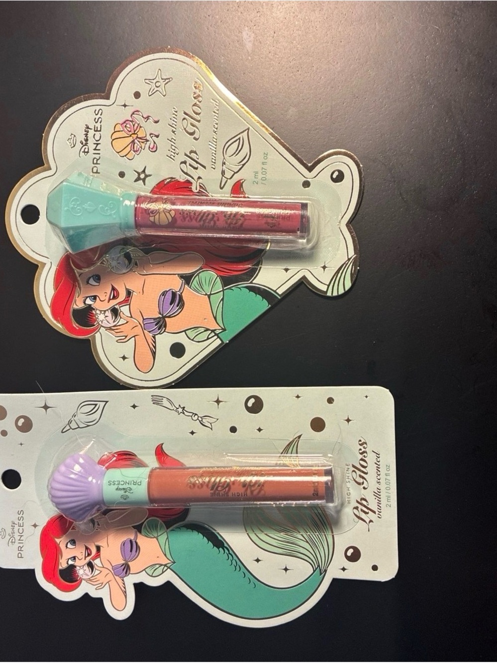 Disney Princess Lip Gloss Duo — Red and Peach Shades